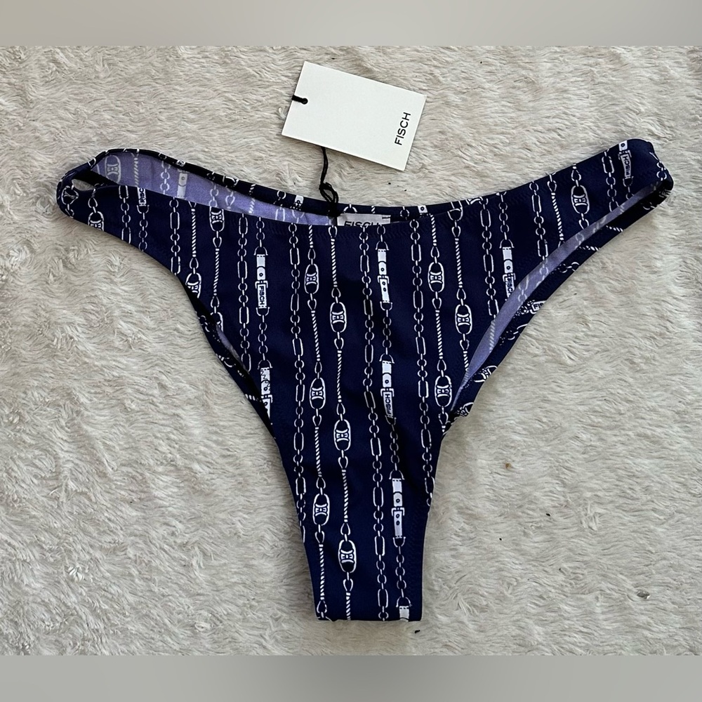 Fisch Flamands chain print bikini bottom NWT